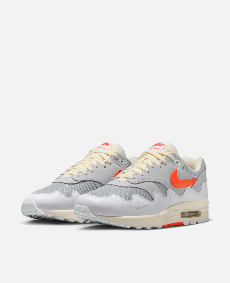 Patta X Nike Air Max 1 (White/Hyper Crimson-Pure Platinum) Nike