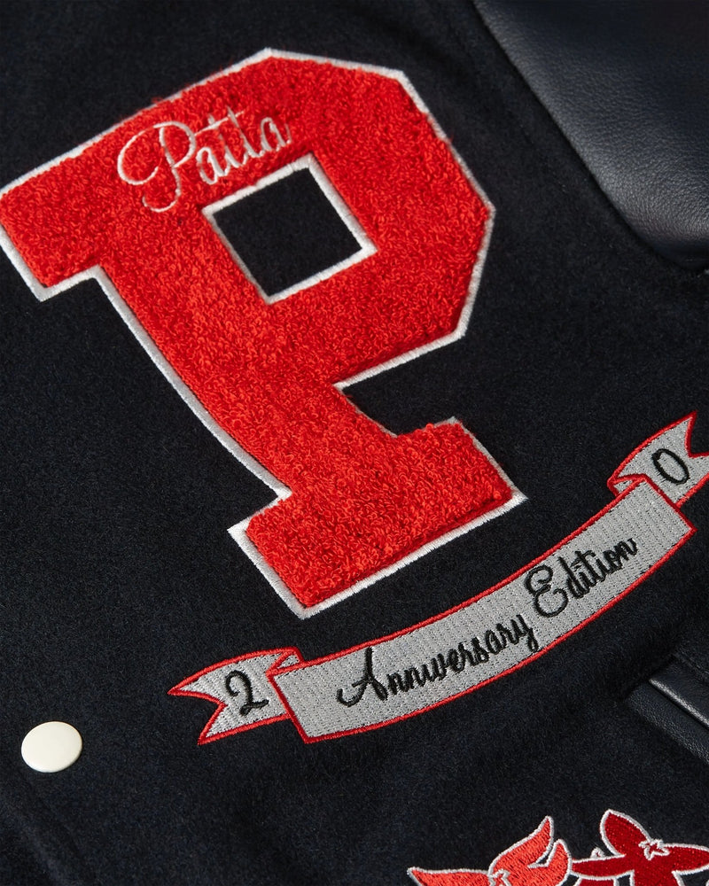 Patta 20th Anniversary Varsity Jacket (Maritime Blue) - Patta