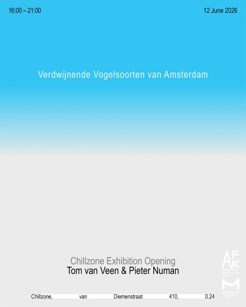 Verdwijnende Vogels van Amsterdam Tom van Veen in dialogue with Pieter Numan Patta