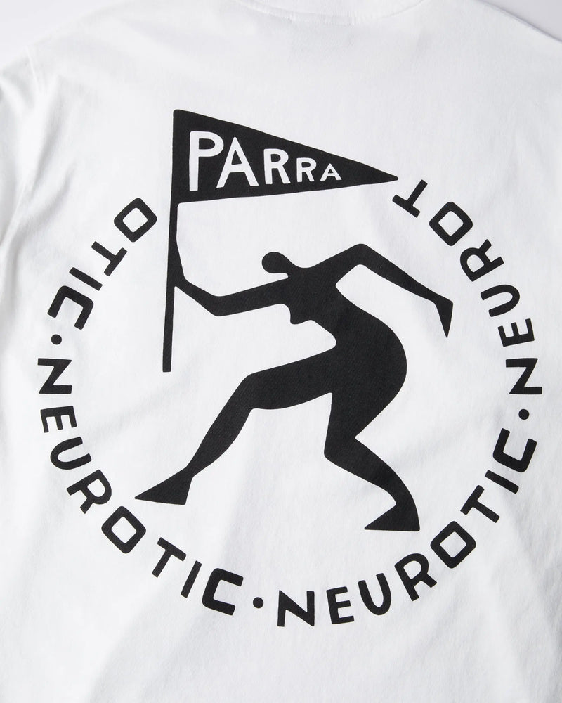 byParra Neurotic Flag Long Sleeve T-shirt (White) ByParra