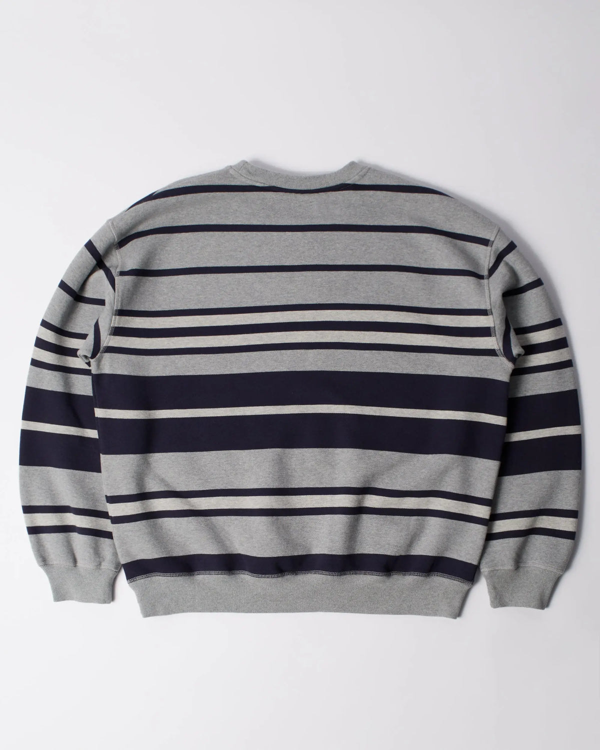 By Parra Sweatstriped crew neck sweatshirt (heather grey) By Parra