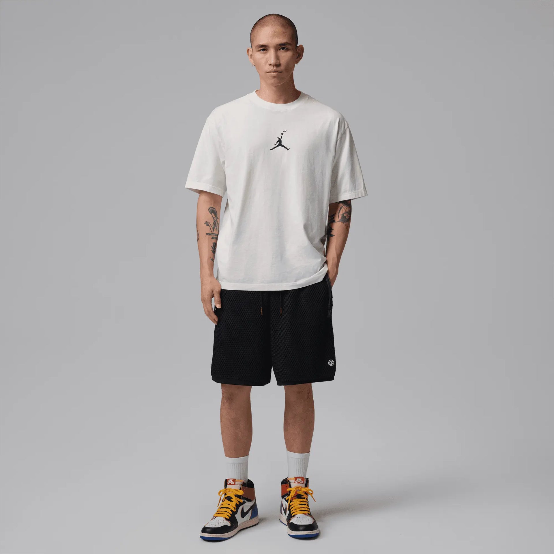 Jordan x Union x Fragment ''Jumpman'' Tee (Pale Ivory/Ivory/Black) Jordan