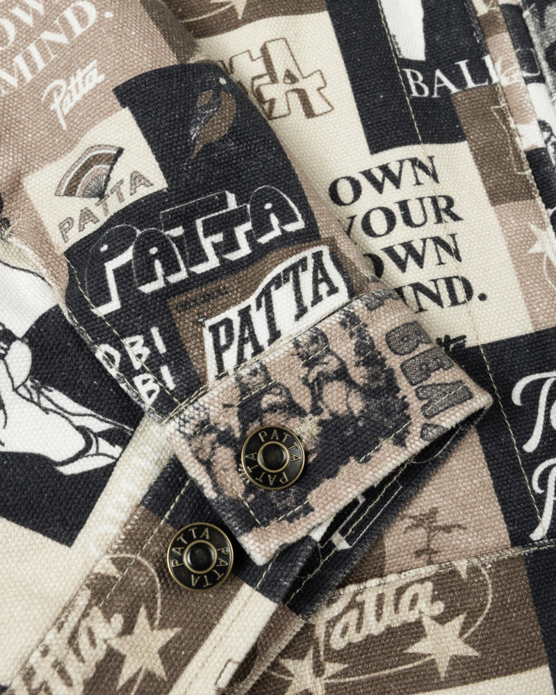 Patta Collage Insulated Canvas Jacket (Multi) Patta