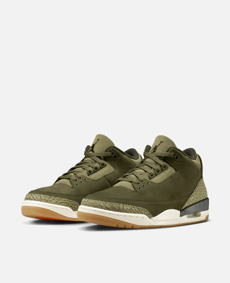 Nike Air Jordan 3 Retro (Medium Olive/Sequoia-Neutral Olive-Sail) Jordan