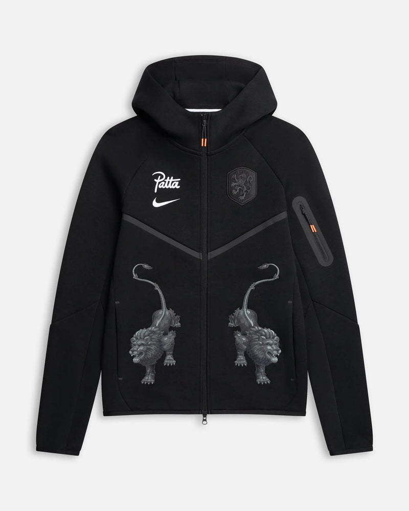 Patta x Nike KNVB Tech Fleece Zip-Hoodie (Black/White) Nike