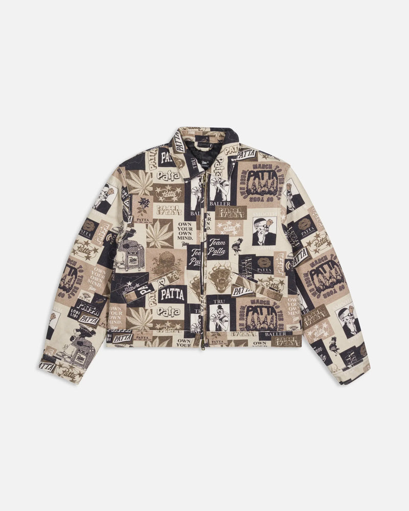 Patta Collage Insulated Canvas Jacket (Multi) Patta