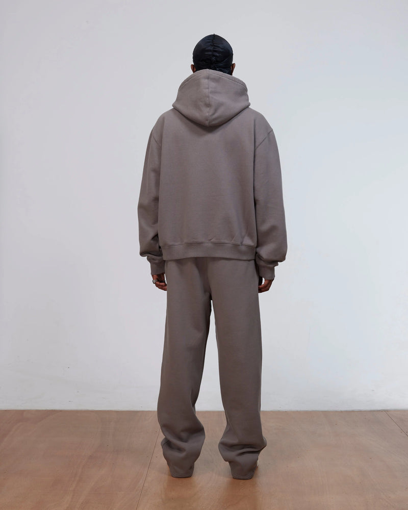 Patta Off Beat Zip Up Hooded Sweater (Brushed Nickel) Patta