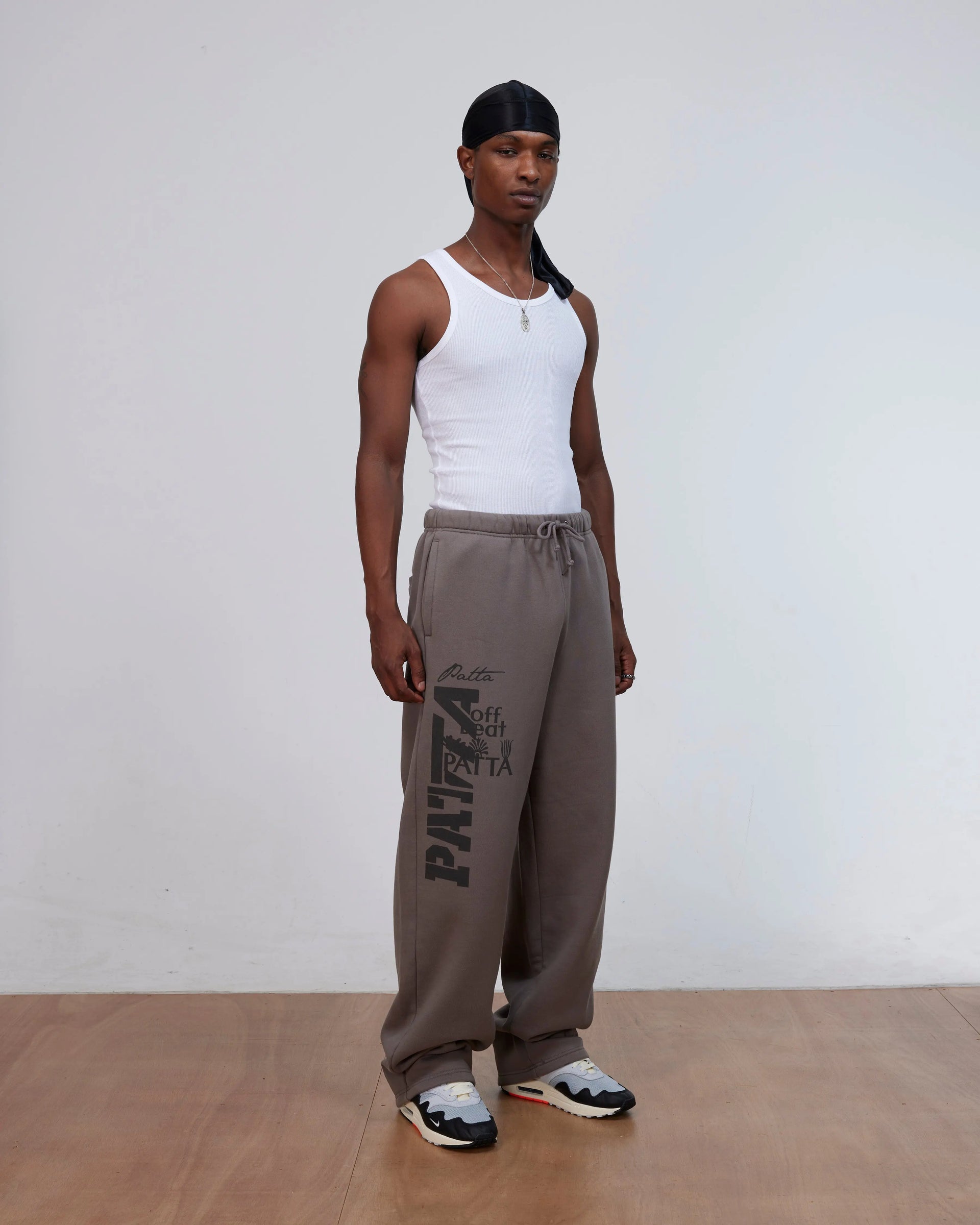 Patta Off Beat Straight Leg Jogging Pants (Brushed Nickel) Patta