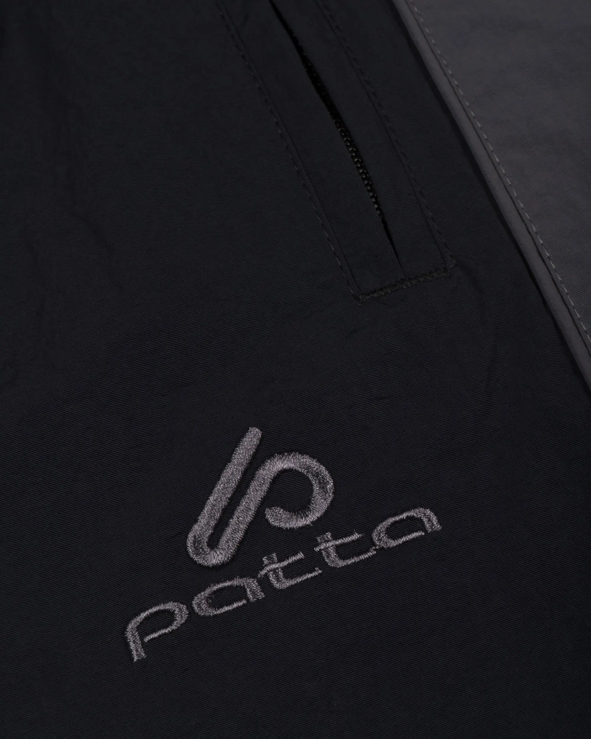 Patta Panelled Oversized Track Pants (Black) Patta