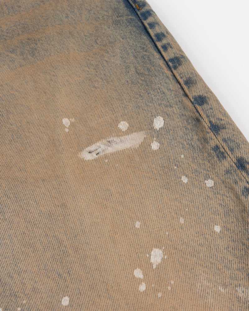 Patta Dirty Splatter Straight Leg Denim Pants (Sandwashed Light Blue Denim) Patta