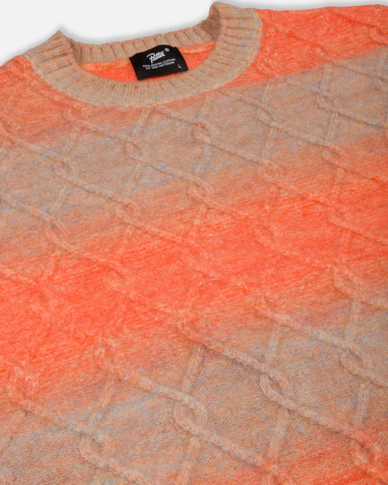 Patta Space Dye Cable Knitted Sweater (Multi) Patta