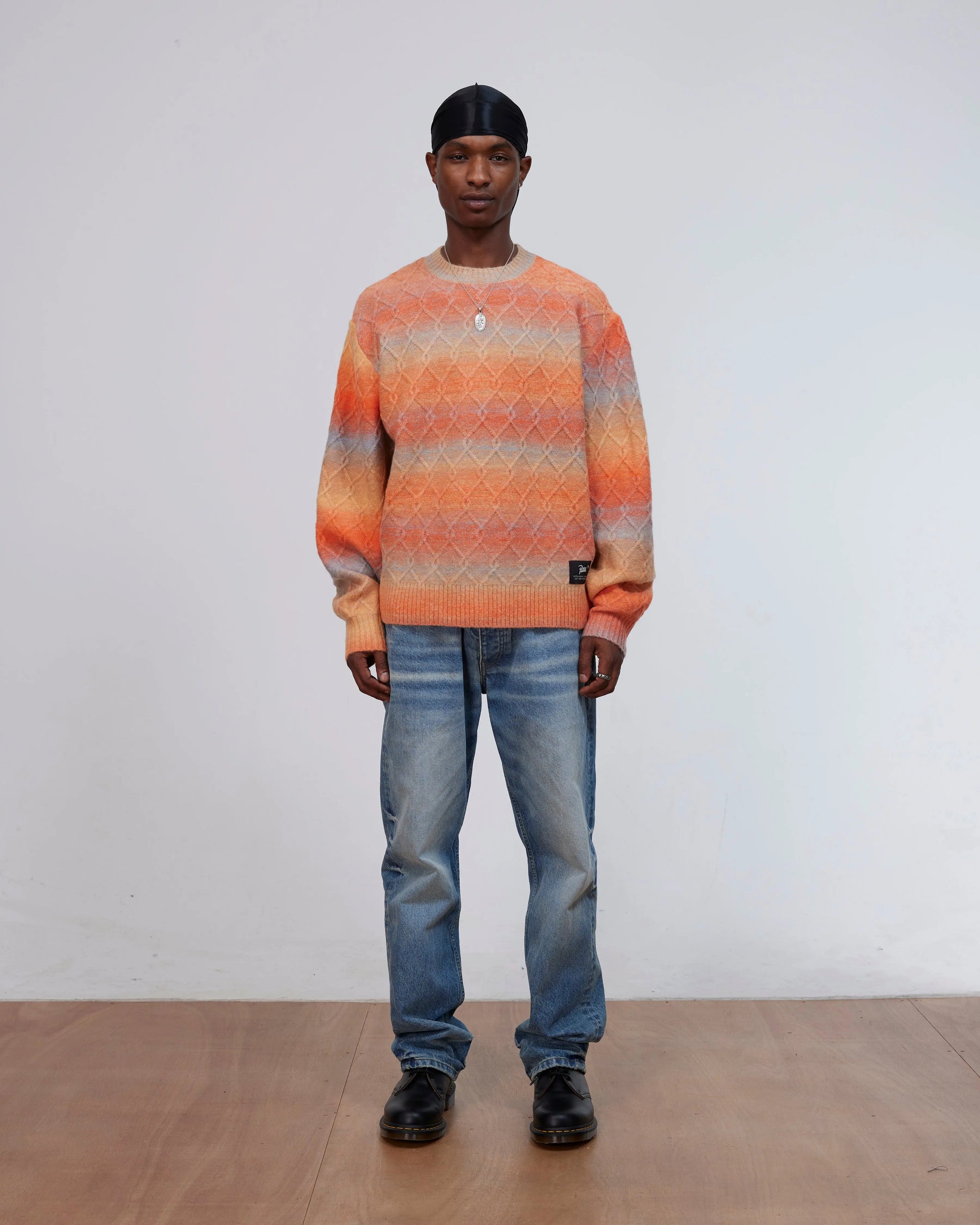 Patta Space Dye Cable Knitted Sweater (Multi) Patta