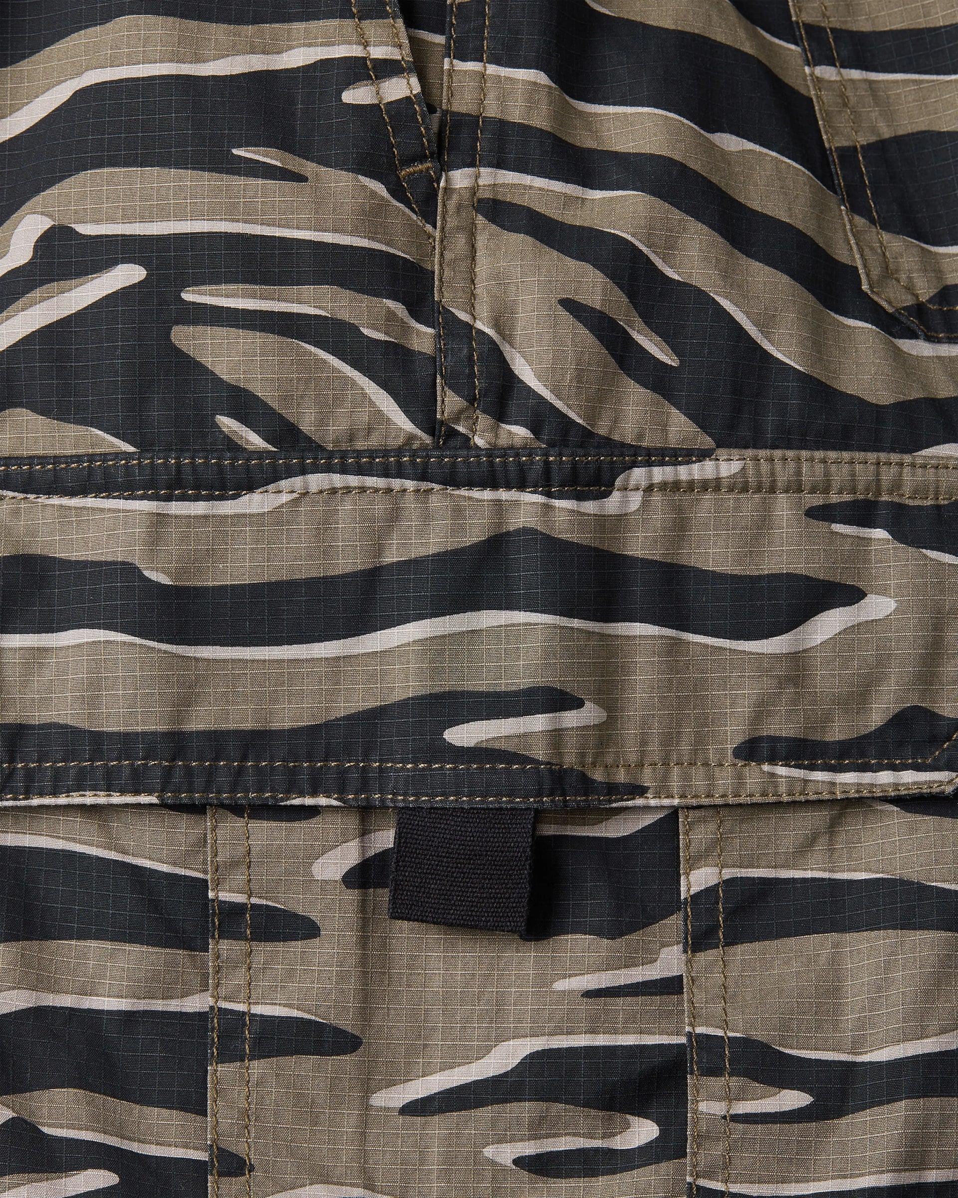 Patta Tiger Stripe Camo Cargo Ripstop Shorts (Multi) Patta