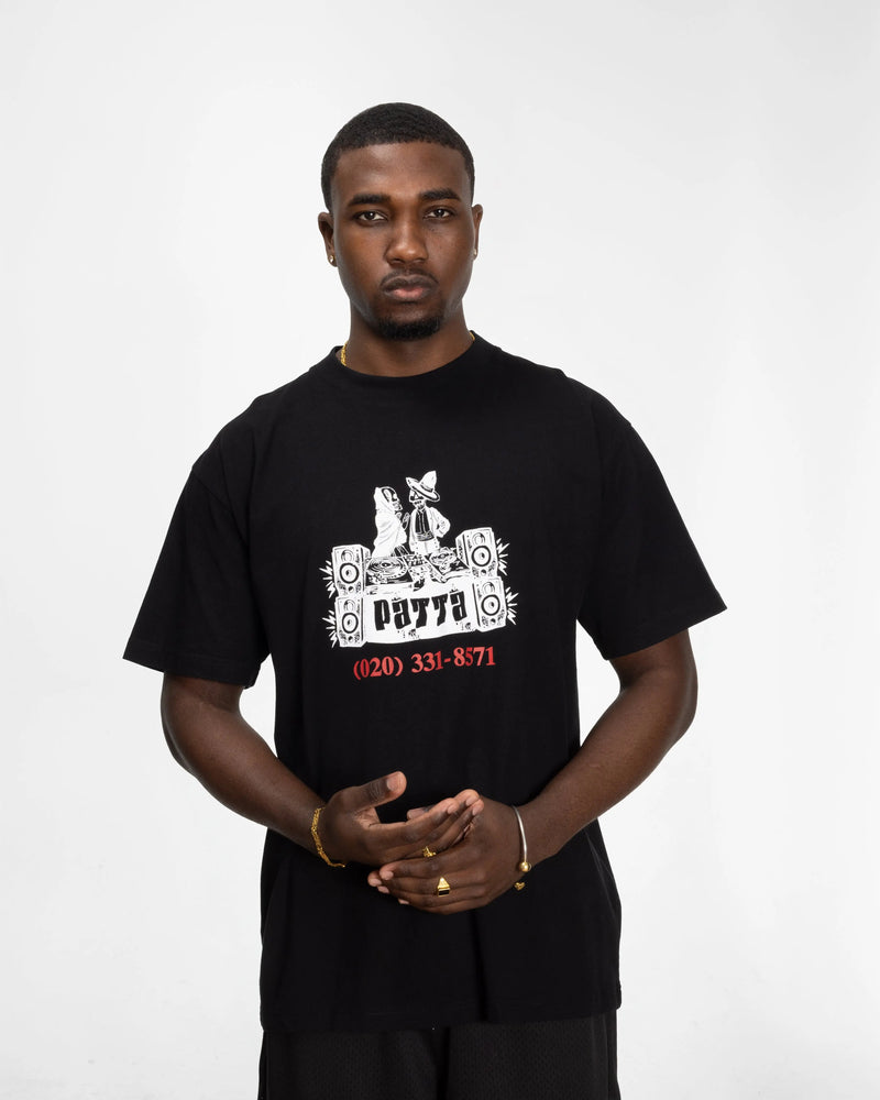 Patta DJ Skully T-Shirt (Black) Patta