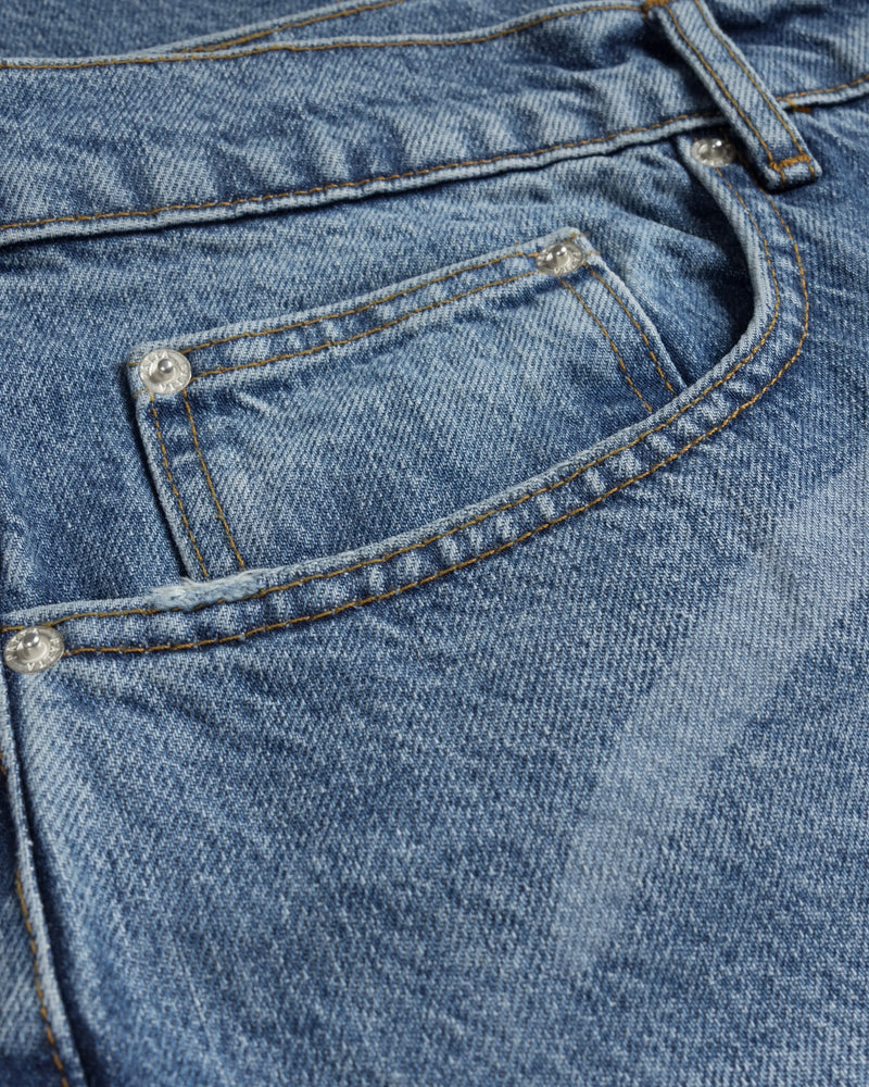 Patta Laserprint Whiskers Denim Pants (Light Blue Denim) Patta