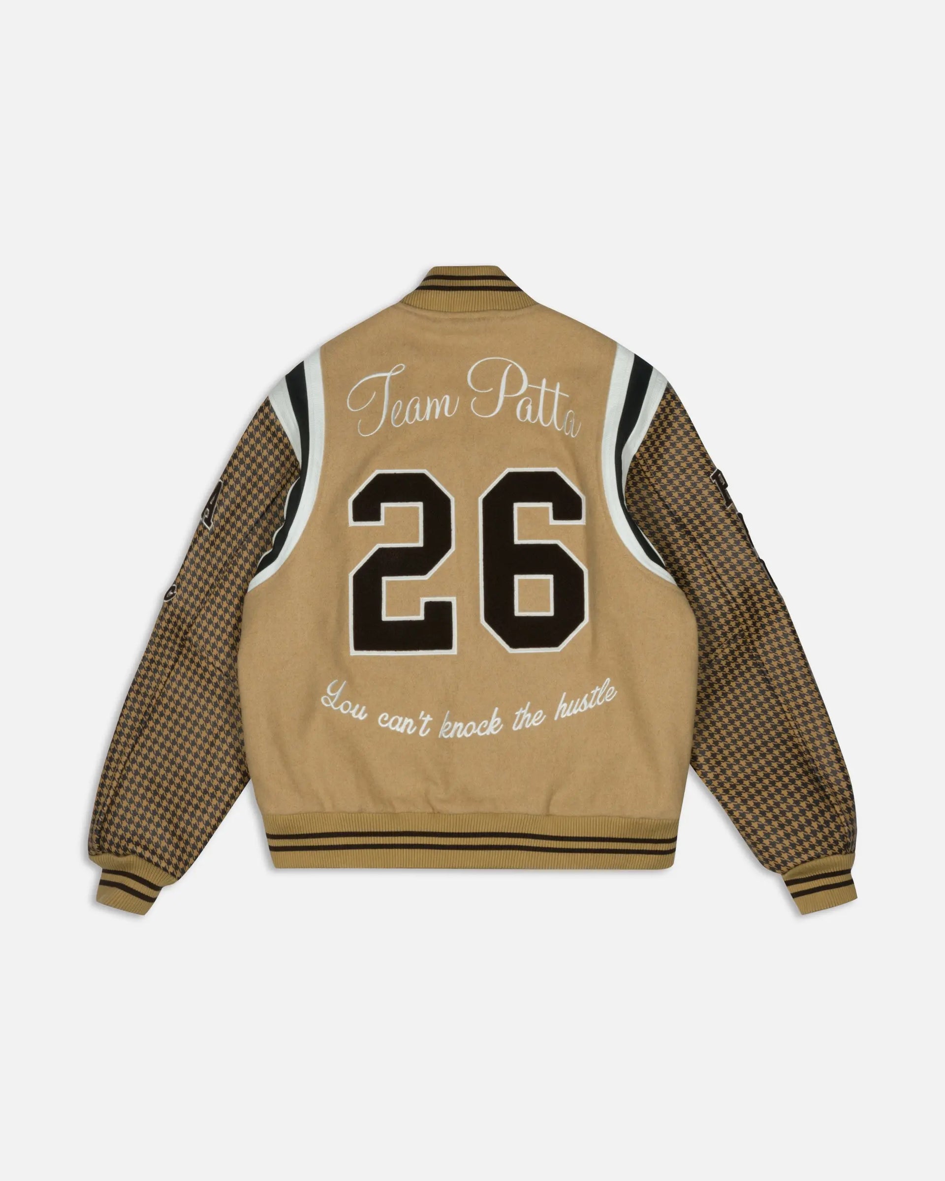 Patta Athletic P Houndstooth Varsity Jacket (Starfish) Patta